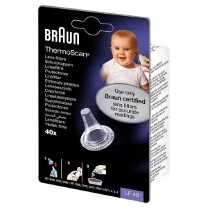 Braun LF40 náhradné kryty na ušné teplomery ThermoScan 6520/6020/4520/4020/3520/3020