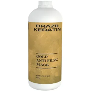 Brazil Keratin Gold Anti Frizz Mask keratínová regeneračná maska pre poškodené vlasy 550 ml