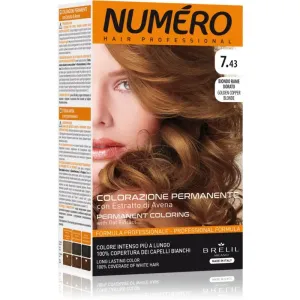 Brelil Professional Permanent Coloring farba na vlasy odtieň 7.43 Golden Copper Blonde 125 ml