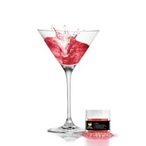 Jedlé trblietky do nápojov - červené - Red Brew Glitter® - 4 g - Brew Glitter #8276297