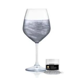 Jedlé trblietky do nápojov - strieborné - Silver Brew Glitter® - 4 g - Brew Glitter #6755175