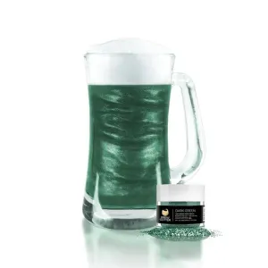 Jedlé trblietky do nápojov - tmavozelené - Dark Green Brew Glitter® - 4 g - Brew Glitter #6755166
