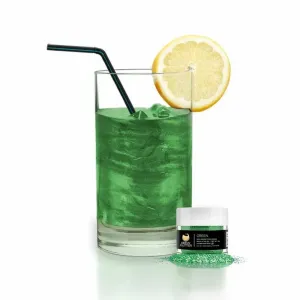Jedlé trblietky do nápojov - zelené - Green Brew Glitter® - 4 g - Brew Glitter #8276295