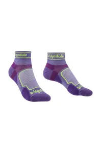 Ponožky Bridgedale TRAIL RUN UL T2 CS LOW WQUEEN OF DARKNESS'S Purple/371 S (3-4,5) UK