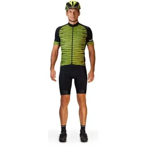 Briko CLASSIC STREAK Pánsky cyklistický dres, svetlo zelená, veľkosť L