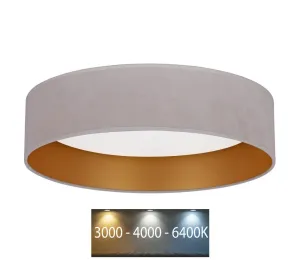 Brilagi Brilagi - LED Stropné svietidlo VELVET LED/24W/230V 3000/4000/6400K krémová/zlatá