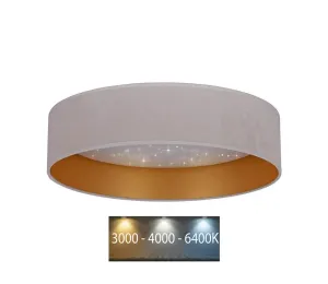 Brilagi Brilagi - LED Stropné svietidlo VELVET STAR LED/24W/230V pr. 40 cm  krémová/zlatá