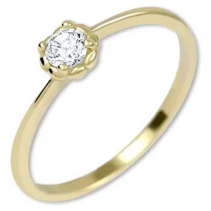 Brilio Nežný zásnubný prsteň zo zlata 226 001 01034 62 mm