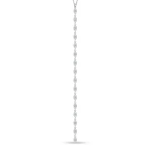 Brilio Silver Dlhý trblietavý náhrdelník so zirkónmi NCL146W