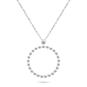 Brilio Silver Strieborný minimalistický náhrdelník NCL71W