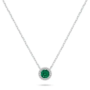 Brilio Silver Trblietavý strieborný náhrdelník so zirkónmi NCL136WG