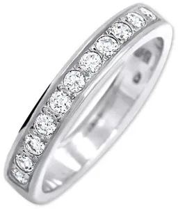 Brilio Silver Strieborný prsteň s kryštálmi 426 001 00299 04 48 mm