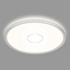 LED stropné svietidlo Free, Ø 29 cm, strieborná