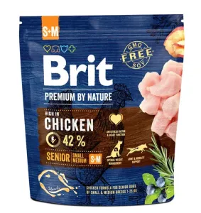 Brit Premium by Nature dog Senior S + M 1kg