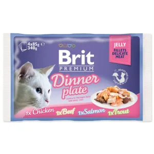 Kapsičky BRIT Premium Cat Dinner Plate in Jelly 4 x 85 g - 4 x 85g