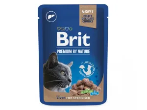 Brit Premium Cat Pouches Liver for Sterilised  - 100g