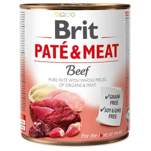 Výhodné balenie Brit Paté & Meat Adult 24 x 800 g - hovädzie