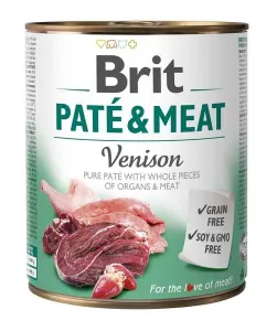 Brit Konzerva Pate & Meat Venison 800g