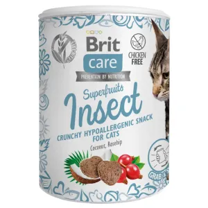 BRIT Care Superfruits Insect maškrta s hmyzom kokosom a šípkom pre mačky 100 g