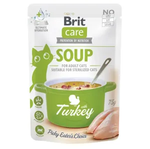 BRIT Care Cat Soup with Turkey vývar pre mačky 75 g