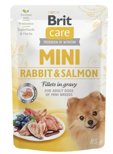 Brit Kapsička Care Mini Rabbit&Salmon Fillets In Gravy 85g