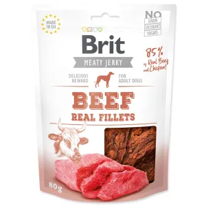 BRIT meaty jerky  BEEF real fillets - 80g