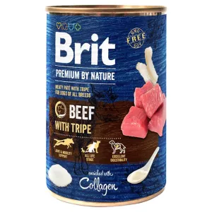 Výhodné balenie Brit Premium by Nature 12 x 400 g - hovädzie s držkami