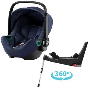 Britax Römer Baby-Safe 3 i-Size so základňou Flex Base 5Z Bundle Indigo Blue