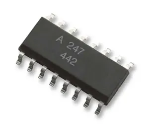 Broadcom Acpl-247-500E Optocoupler, Quad, Smd, Dc I/p #2479082