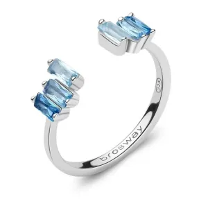 Brosway Blyštivý otvorený prsteň Fancy Cloud Light Blue FCL12 M (53 - 55 mm) #9146987