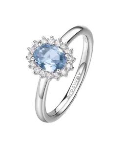 Brosway Elegantný strieborný prsteň Fancy Cloud Light Blue FCL74 50 mm
