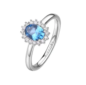 Brosway Elegantný strieborný prsteň Fancy Freedom Blue FFB70 52 mm #9198239