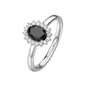 Brosway Elegantný strieborný prsteň Fancy Mystery Black FMB75 52 mm #9198277