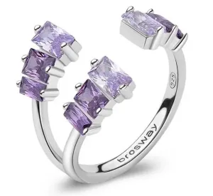 Brosway Očarujúce otvorený prsteň Fancy Magic Purple FMP17 M (53 - 55 mm) #9146583