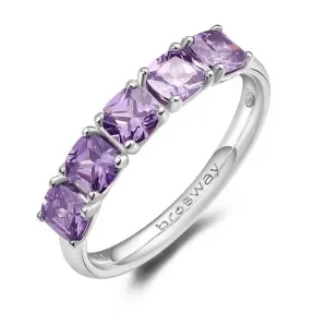 Brosway Slušivý strieborný prsteň Fancy Magic Purple FMP24 54 mm #9198303