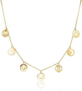 Brosway Pozlátený náhrdelník s kryštálmi Chant BAH02