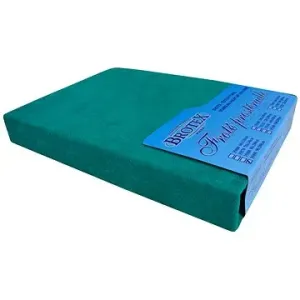 Brotex Froté plachta do postieľky 60 × 120 cm, tmavo zelené, detské