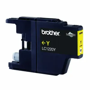 BROTHER LC-1220 - originálna cartridge, žltá, 300 strán