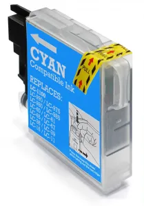 Brother LC-980/LC-1100 azúrová (cyan) kompatibilná cartridge
