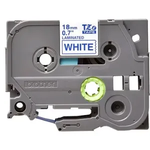 Brother TZ-243 / TZe-243, 18mm x 8m, modrá tlač/biely podklad, originálna páska