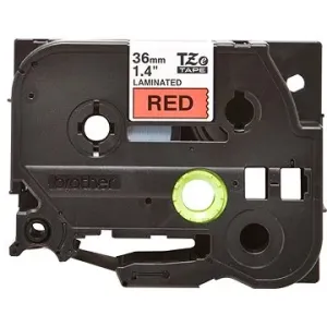 Brother TZ-461 / TZe-461, 36mm x 8m, čierna tlač / červený podklad, originálna páska