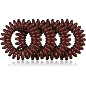 BrushArt Hair Rings gumičky do vlasov Brown 4 ks