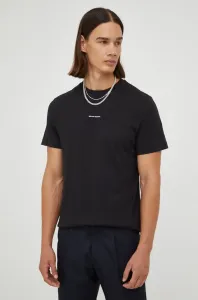 Bavlnené tričko Bruuns Bazaar čierna farba, s potlačou #259193