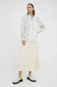 Košeľa Bruuns Bazaar dámska, biela farba, regular