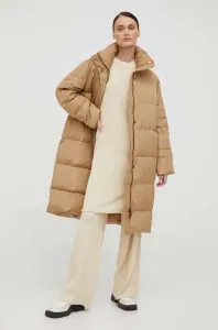 Páperová bunda Bruuns Bazaar dámska, béžová farba, zimná #8847661