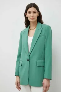 Sako Bruuns Bazaar zelená farba, jednoradová, jednofarebná