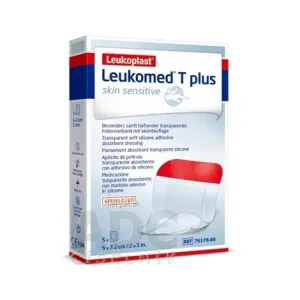 Leukoplast Leukomed T plus skin sensitive filmové krytie s vankúšikom, sterilné, 5x7,2 cm - 5 ks