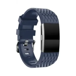 Fitbit Charge 2 Silicone Diamond (Small) remienok, Dark Blue (SFI002C19)