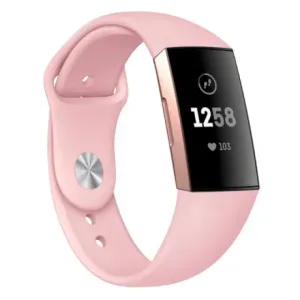 Fitbit Charge 3 / 4 Silicone (Large) remienok, Sand Pink (SFI007C11)