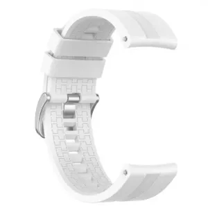 BStrap Silicone Cube remienok na Huawei Watch GT 42mm, white (SHU004C08)